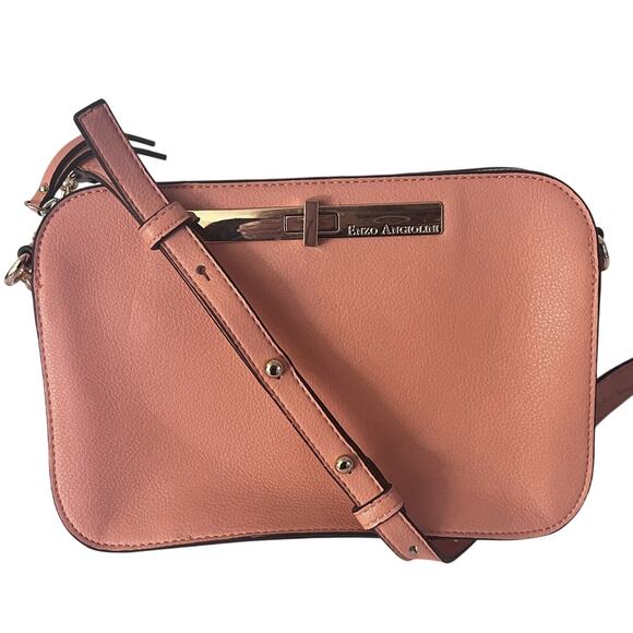 Enzo Angiolini Burnt Coral Gael Faux Leather Crossbody Bag - Picture 1 of 16